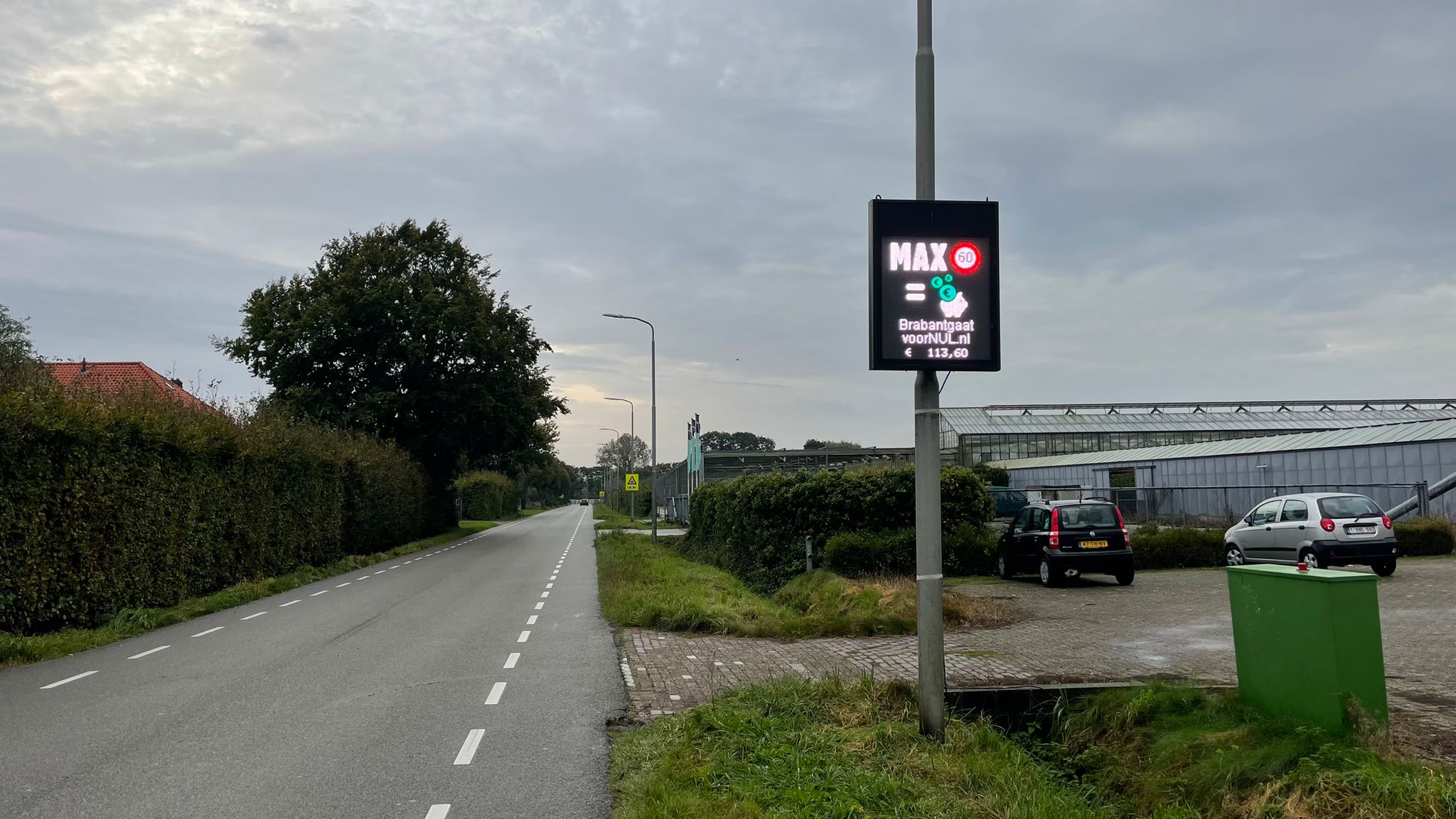 Goed rijgedrag wordt in Nispen beloond met een speciale snelheidsmeter