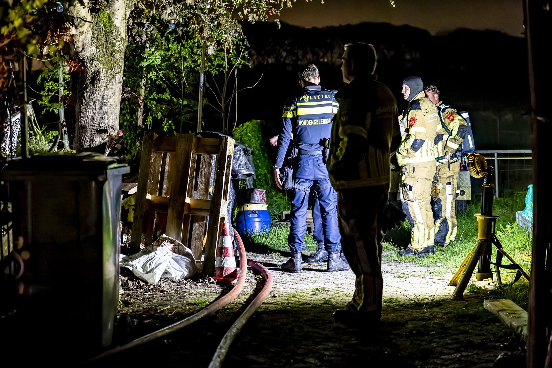 Brandende schuur in Zevenbergschen Hoek blijkt drugslab