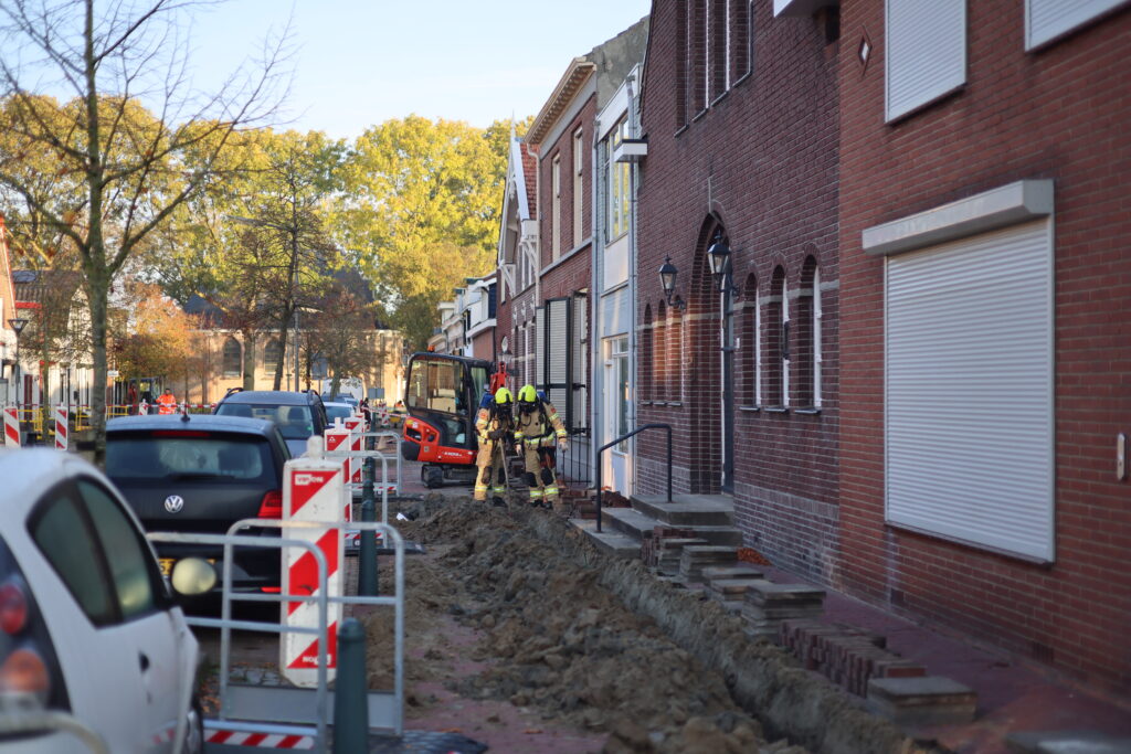 Gasleiding geraakt tijdens werkzaamheden in Sint Philipsland