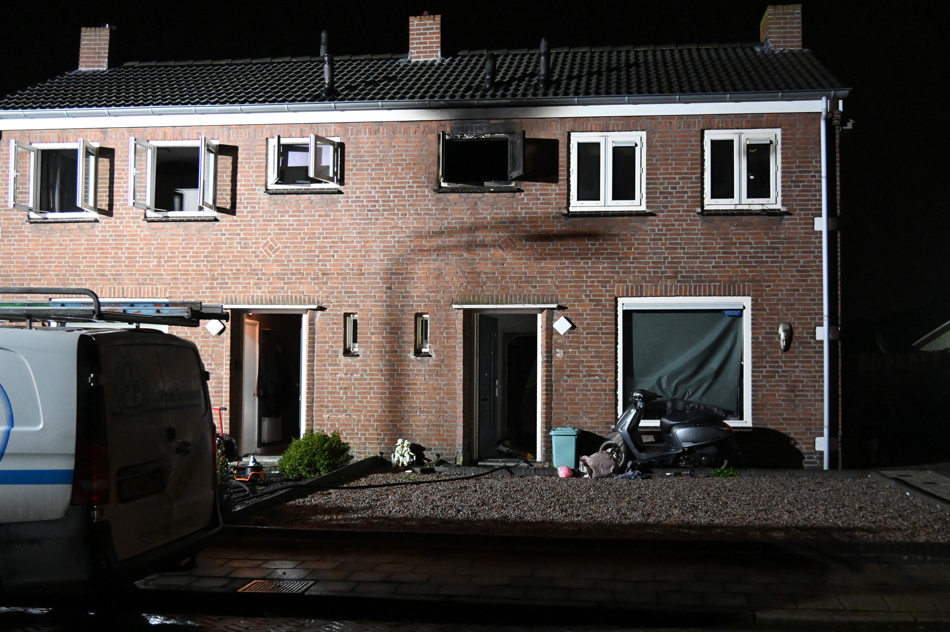 Brand in Sint Willebrordse woning