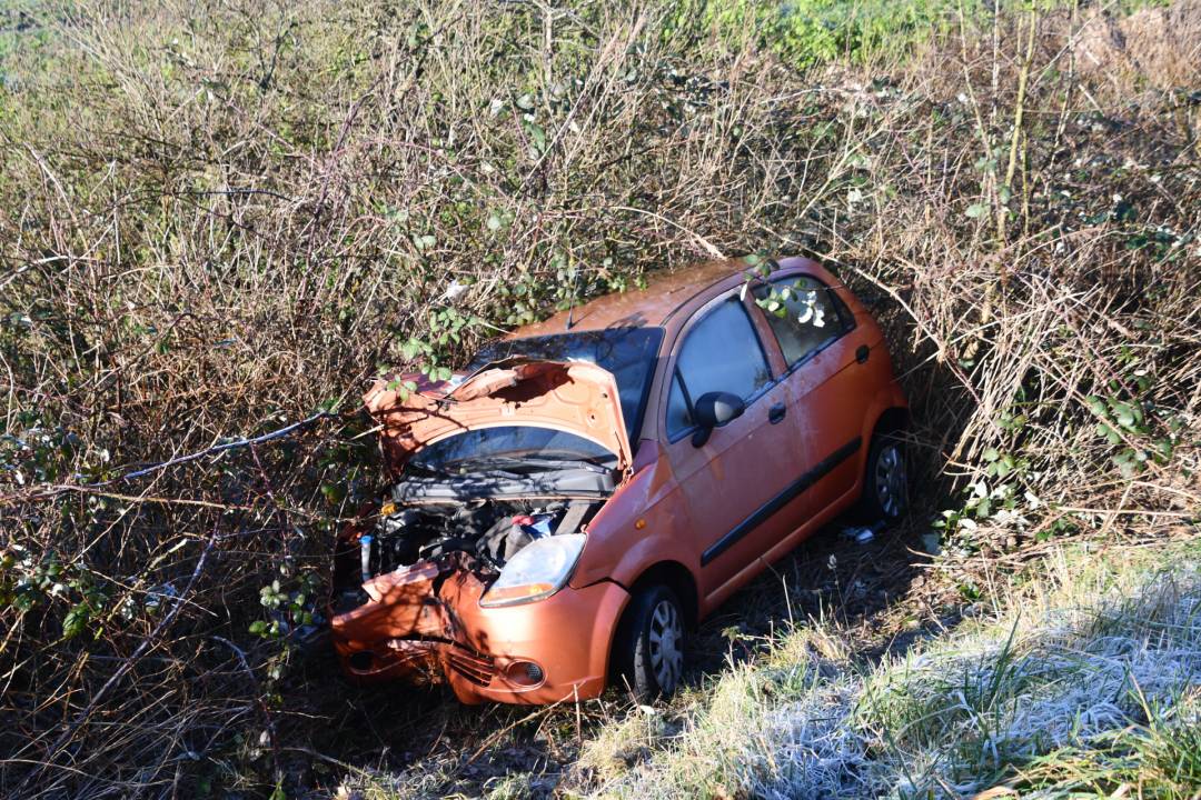 Automobilist komt met de schrik vrij na eenzijdig ongeval