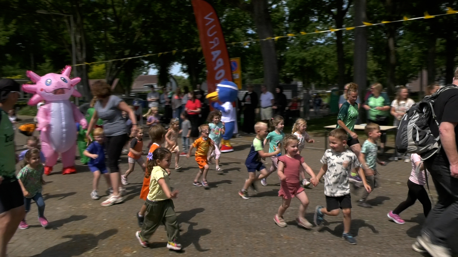 Leerlingen van De Springplank in Halsteren zweten voor het goede doel