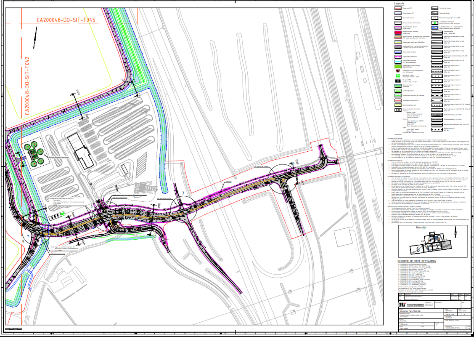 Ruimtelijk plan op- en afrit