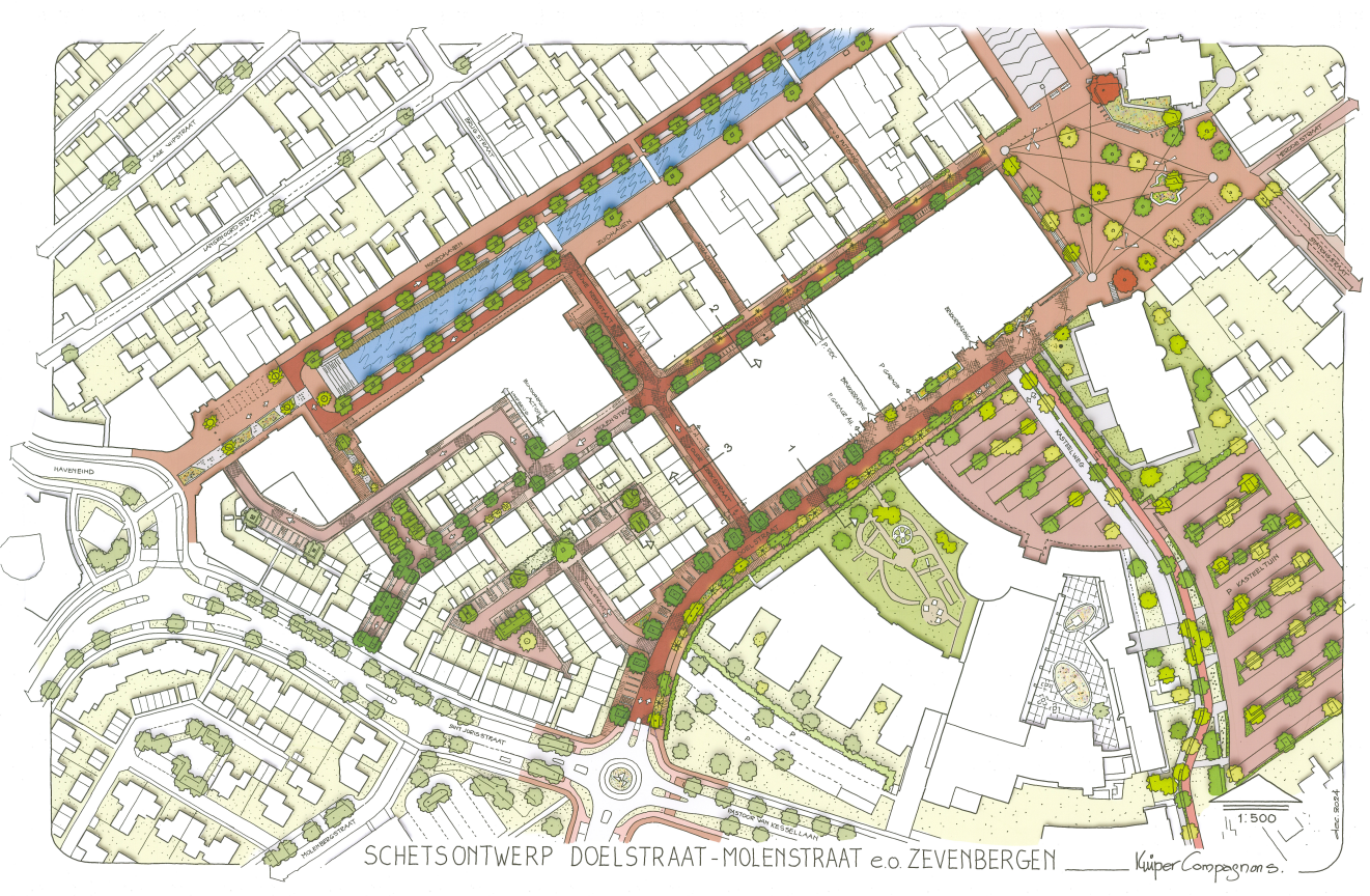 Gebied in Zevenbergen op de schop: betere bereikbaarheid, meer groen en minder auto’s