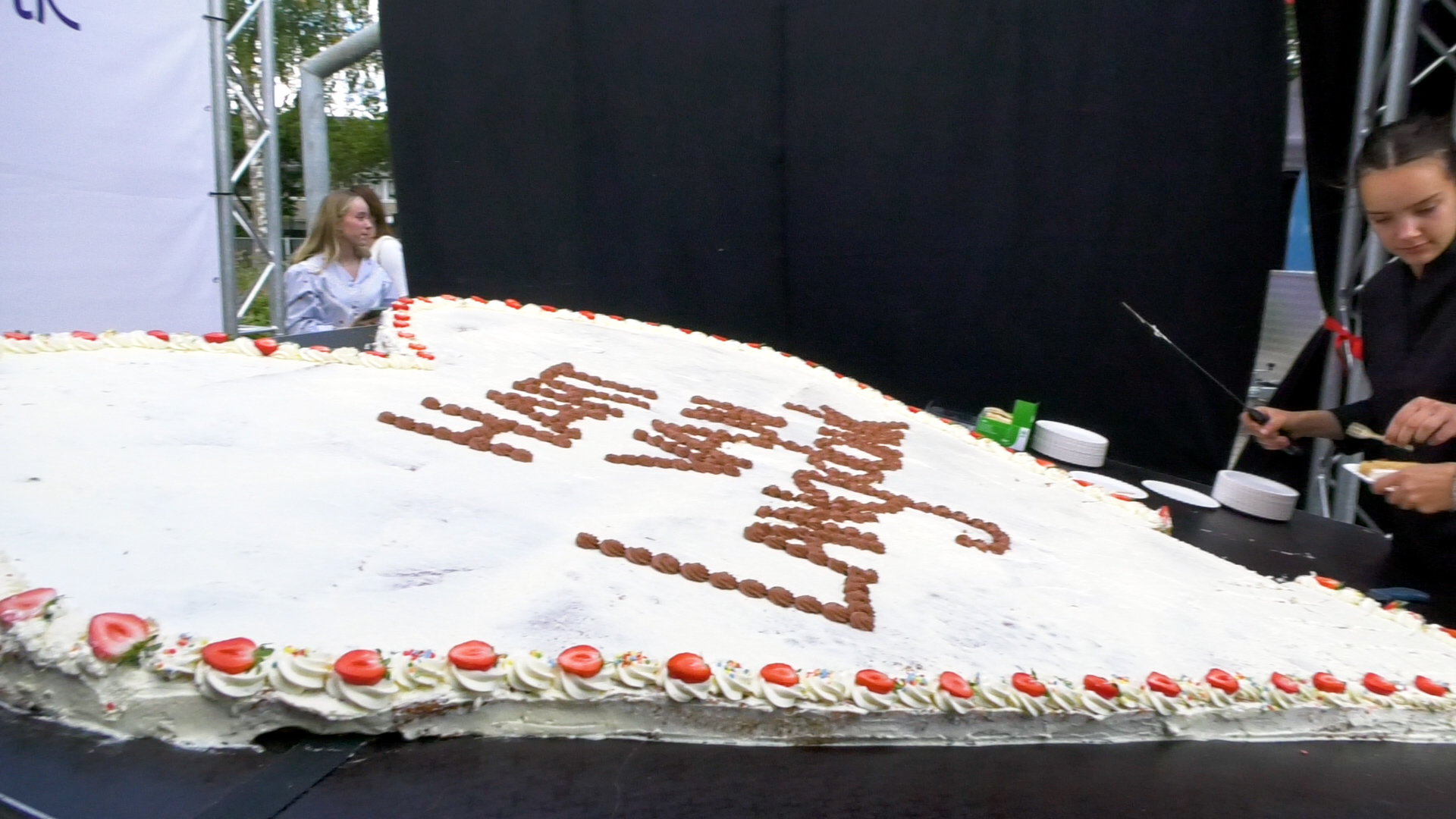 Mega taart Hart van Langdonk Roosendaal.