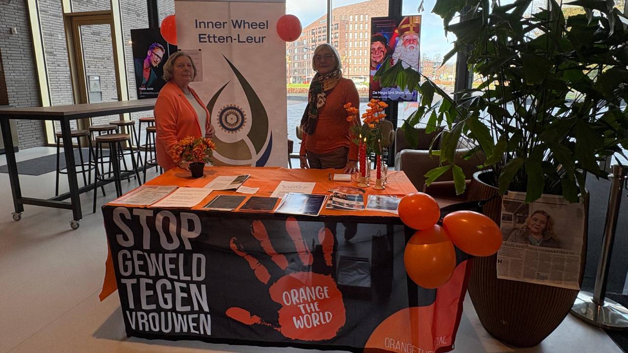 Inner Wheel zet signaal op oranje, met gesprekstafel over vrouwengeweld