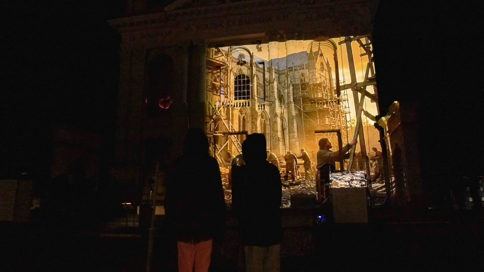 Op de Basiliek is al een glimp te zien, van wat de bezoekers later deze week kunnen verwachten.