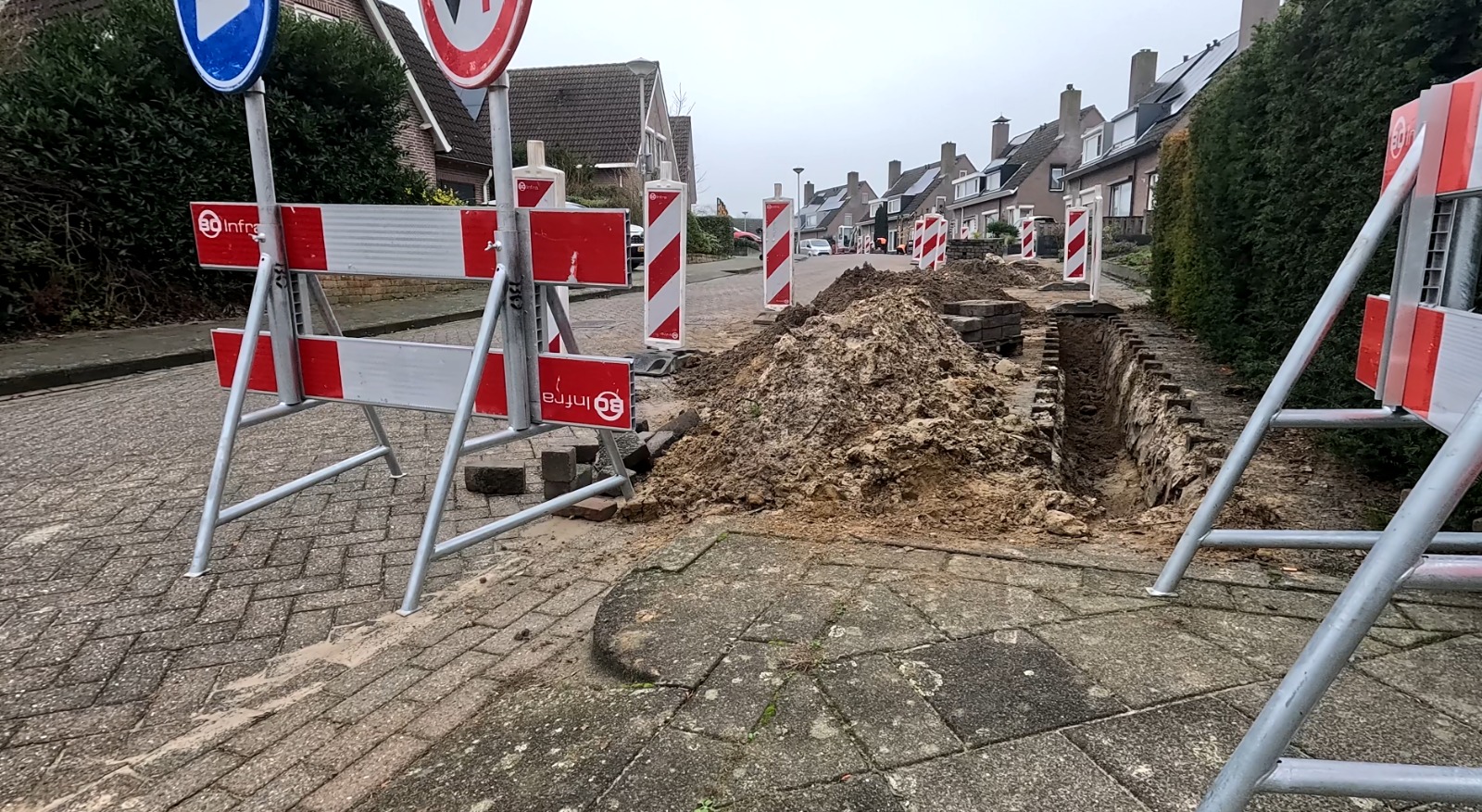 Straten in Woensdrecht blijven nog wel even open: ‘Overlast is onvermijdelijk’