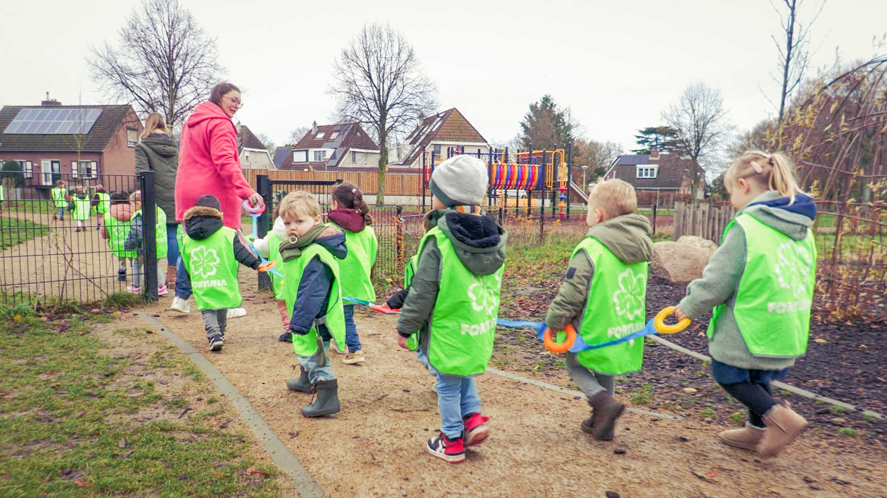 Weer of geen weer: Peuters wandelen de komende vier dagen