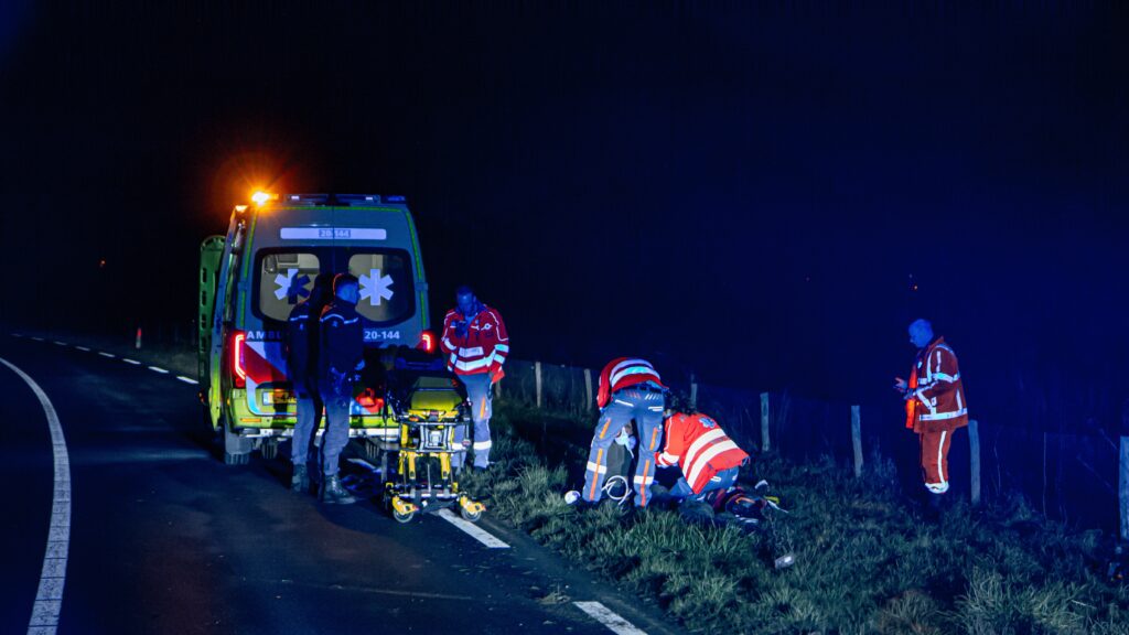 Motorrijder gewond bij eenzijdig ongeval op de Bunkerbaan.