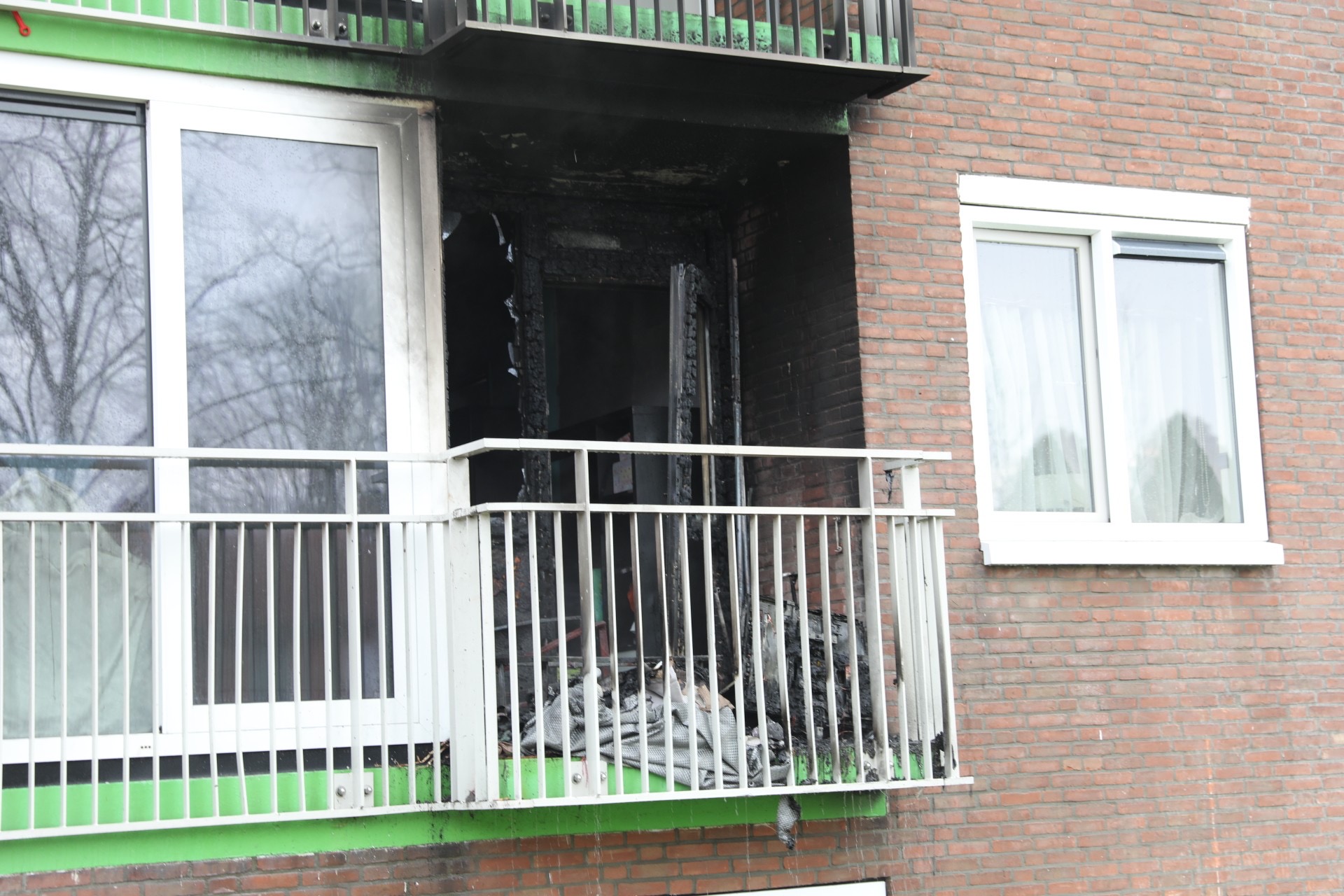 Brand op balkon in Roosendaal mogelijk aangestoken