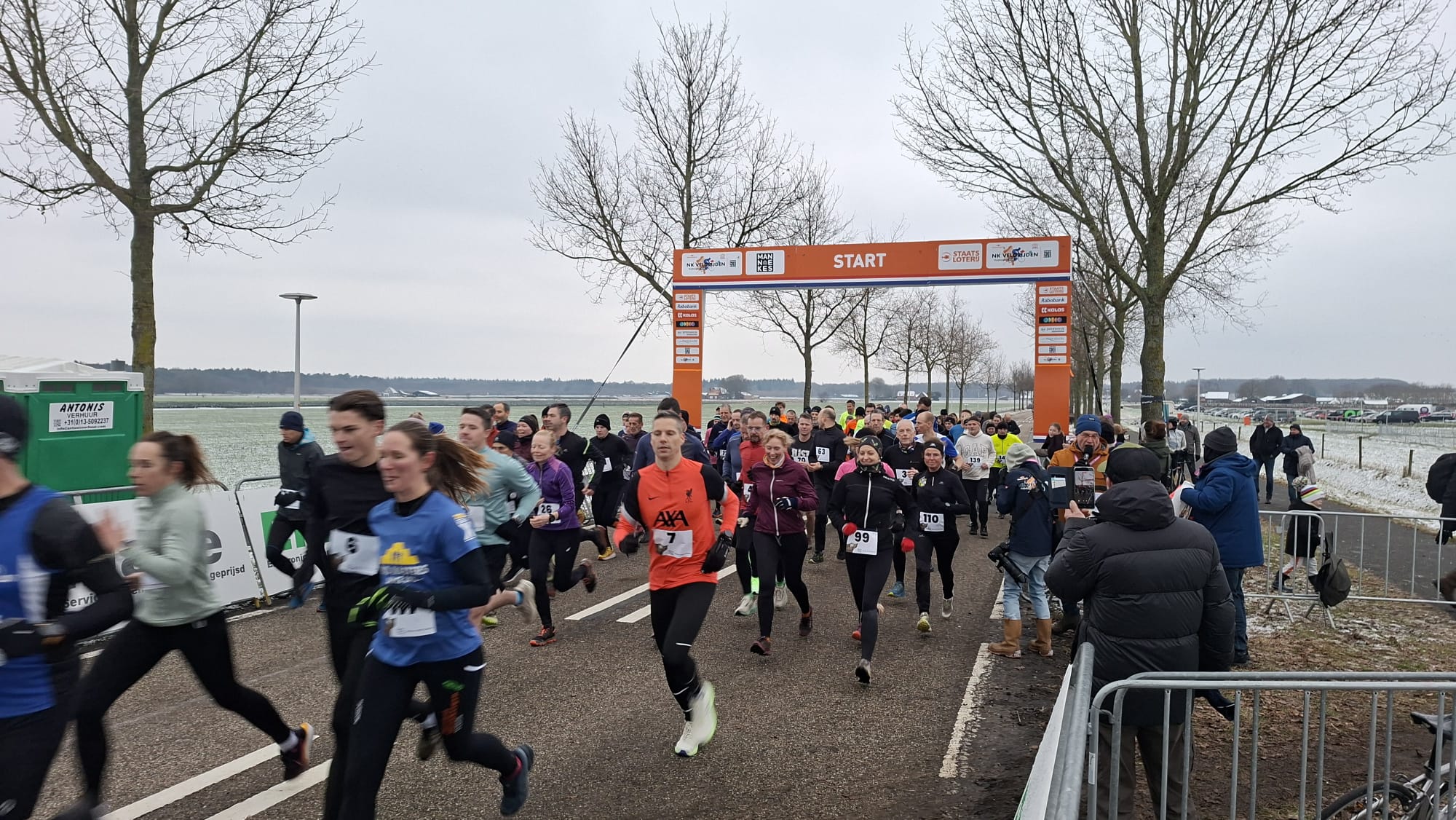 Trailrunners trotseren vrieskou en pittig parcours van NK Veldrijden