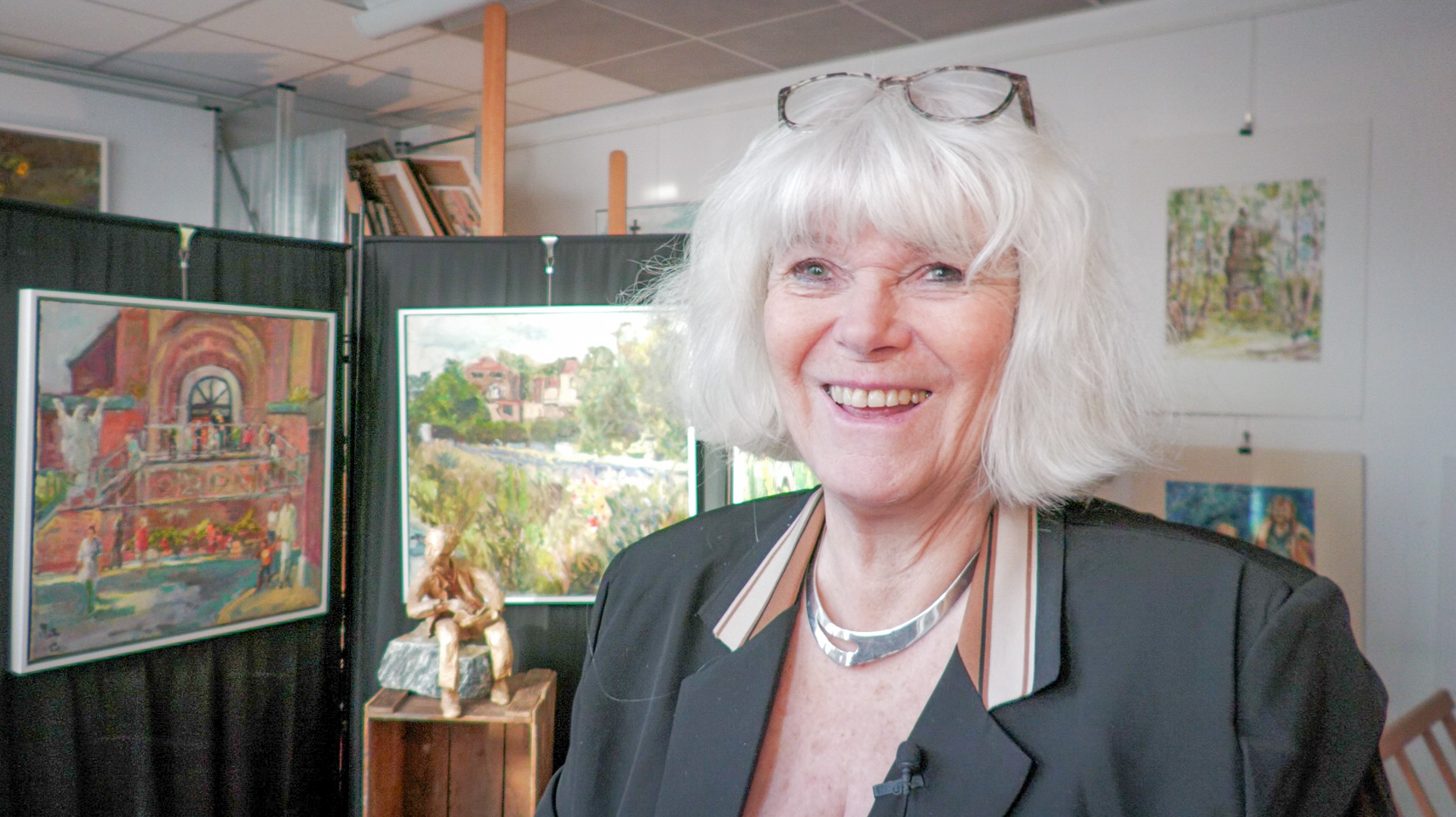 Van Zundert naar de Borinage: Mieke exposeert in eigen atelier