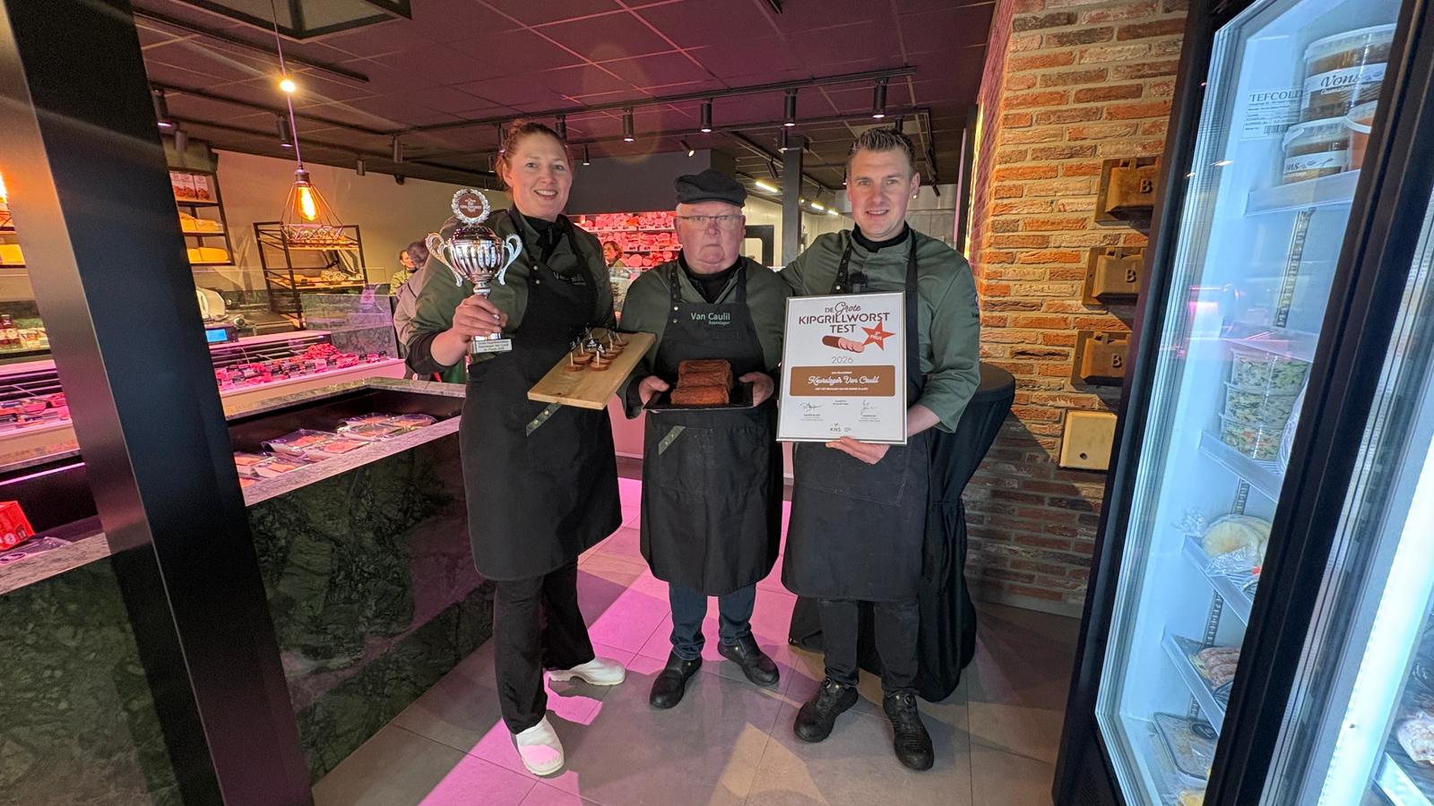 Prijswinnende grillworst zet Keurslagerij Van Caulil in het zonnetje