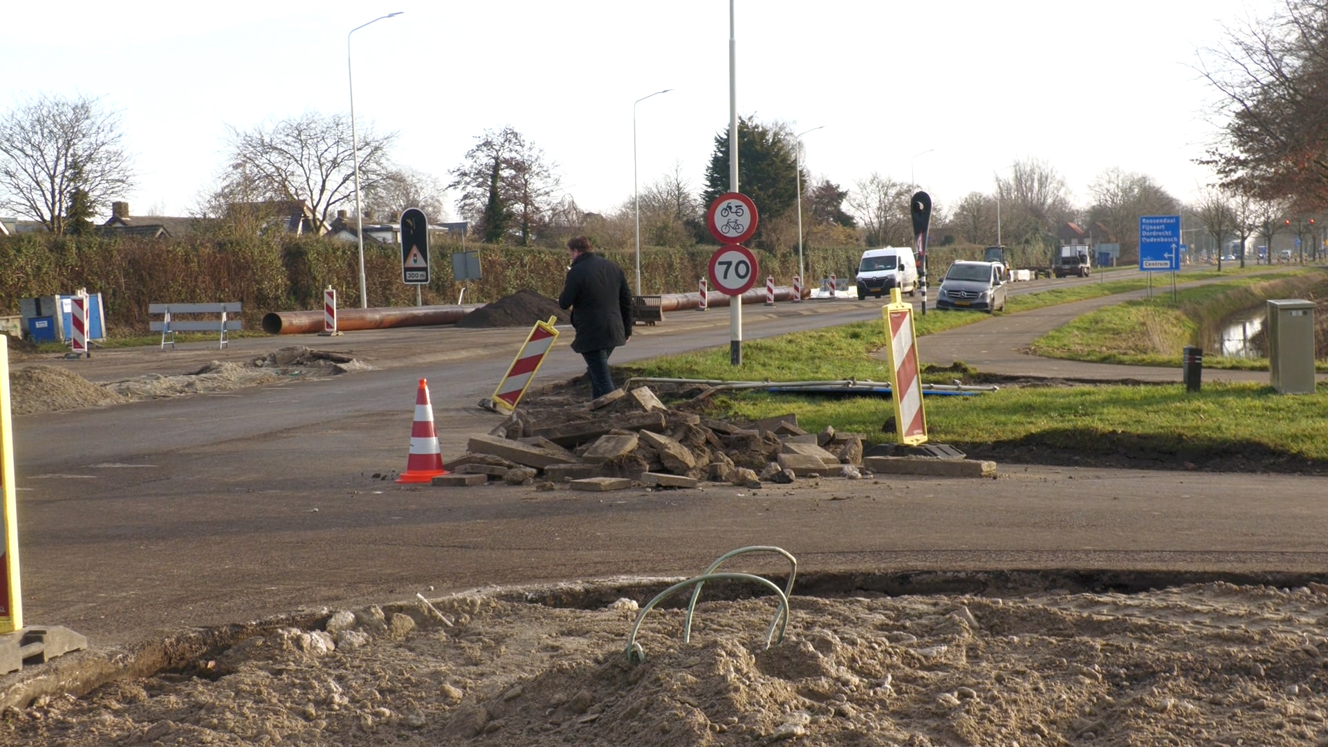Onvoorziene omstandig­heden maken herinrichting Kruislandseweg bijna half miljoen euro duurder
