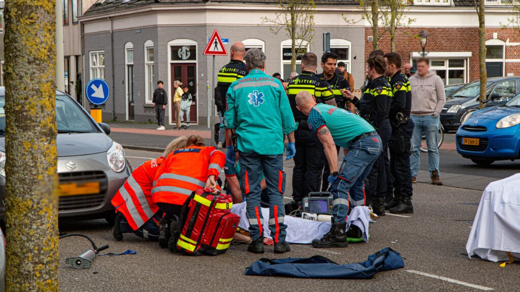Traumahelikopter landt voor ernstig ongeval op de Noordsingel