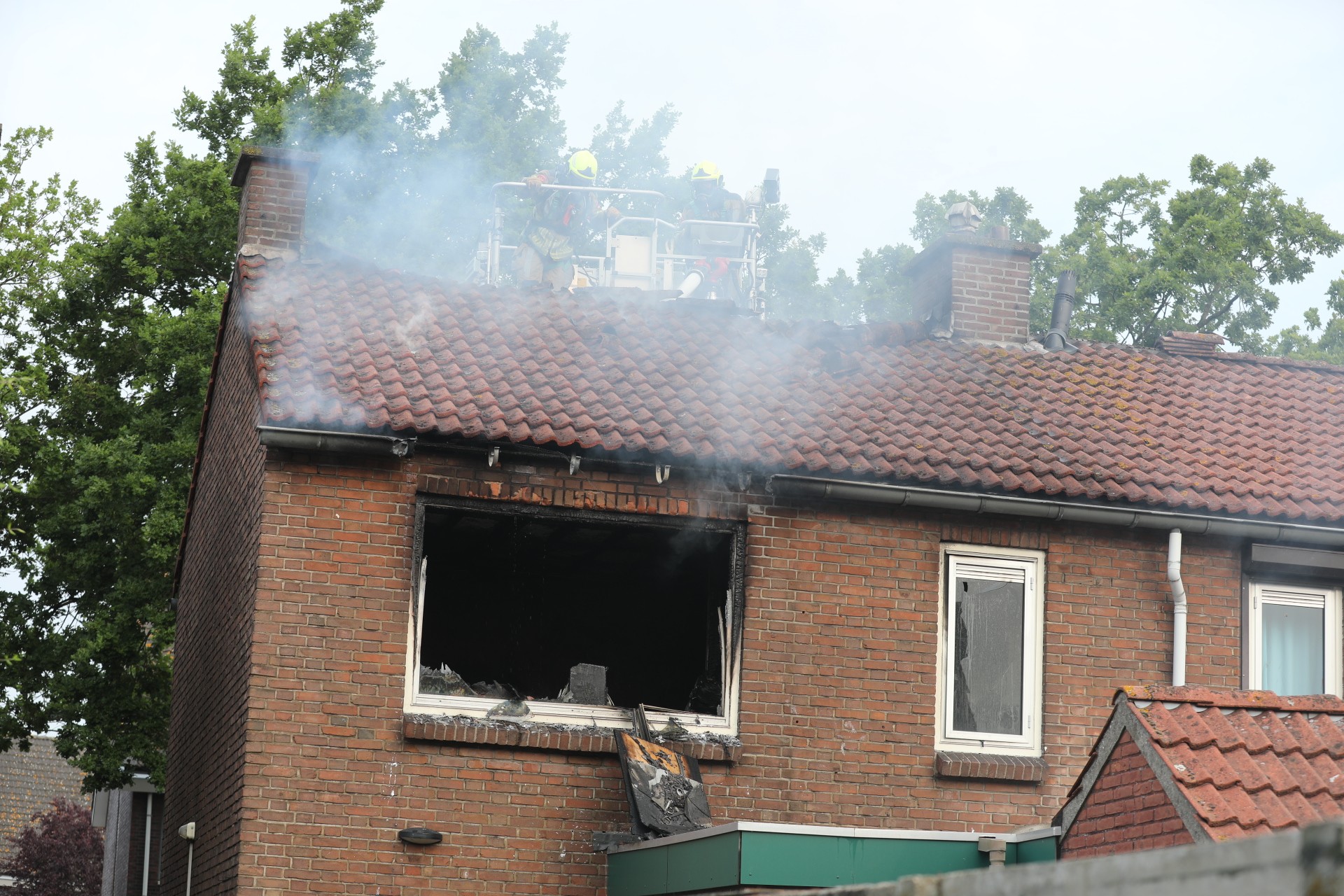 Woning zwaar beschadigd door brand in Roosendaal