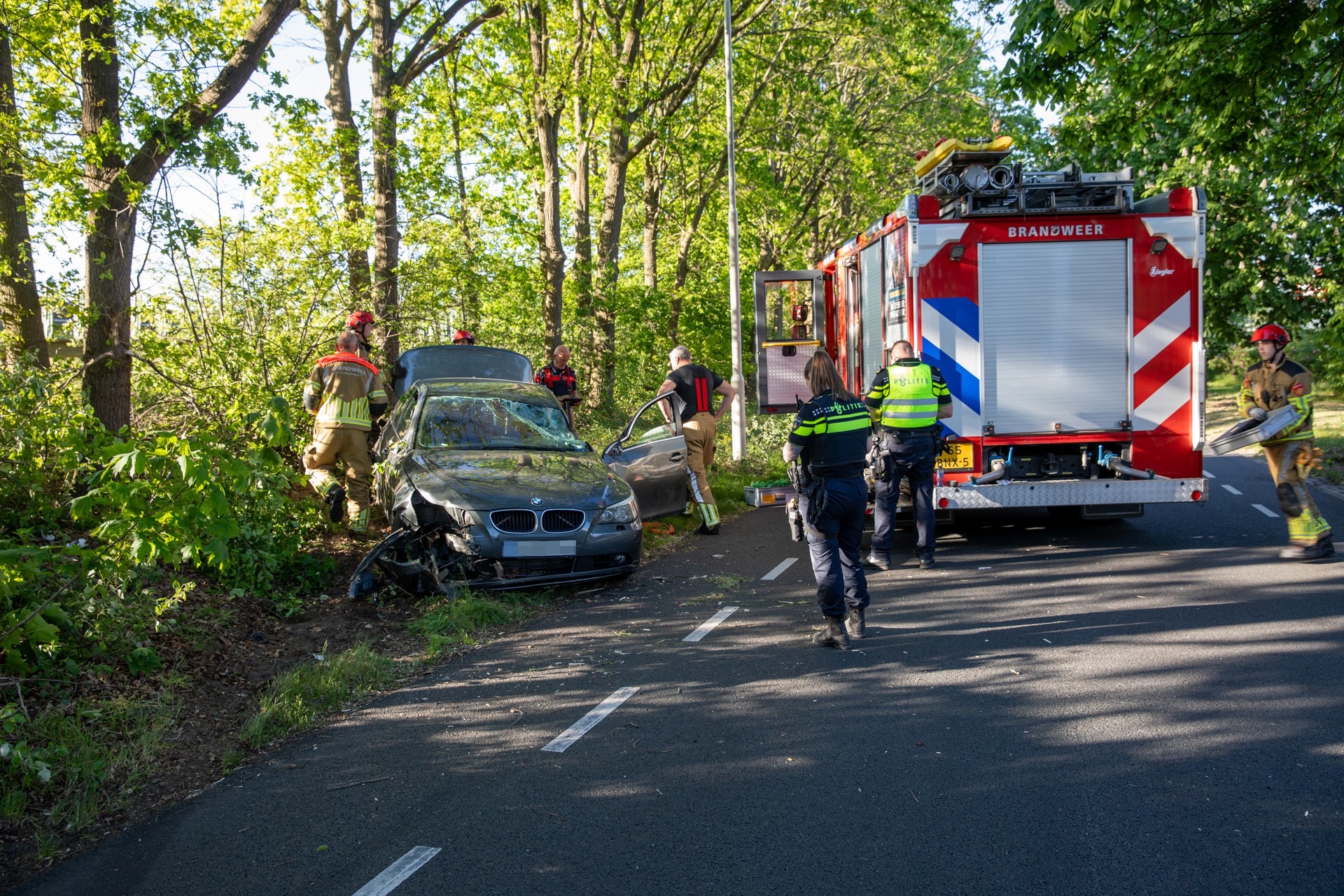 Forse schade aan auto na eenzijdig ongeval
