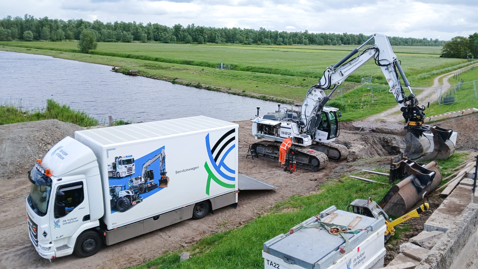 Vissen zwemmen straks dwars door de dijk bij Tonnekreek