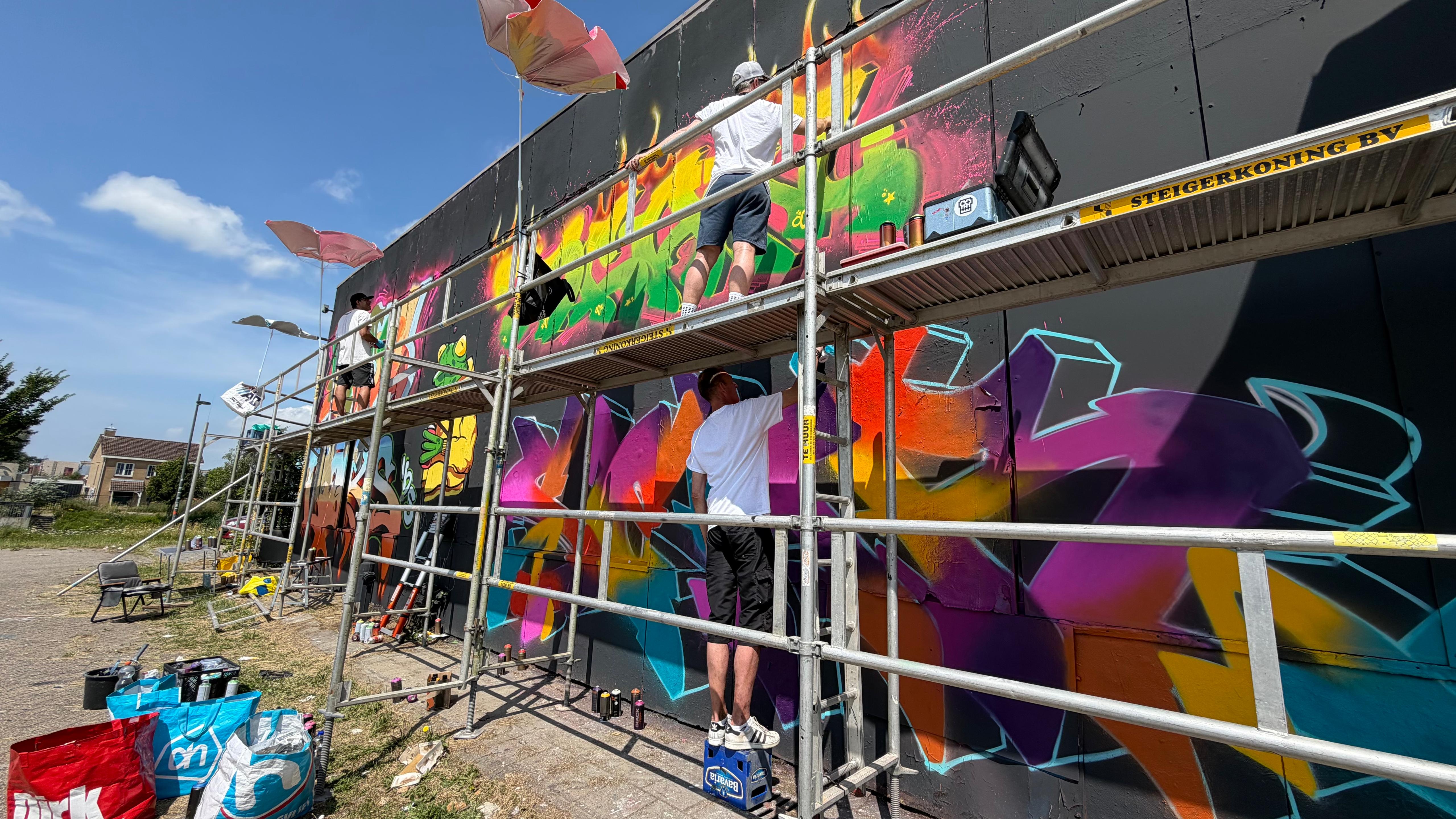 Laatste Graffiti Jam alsnog kleurrijk succes: 'Vandaag geen code rood, maar code The Loods'