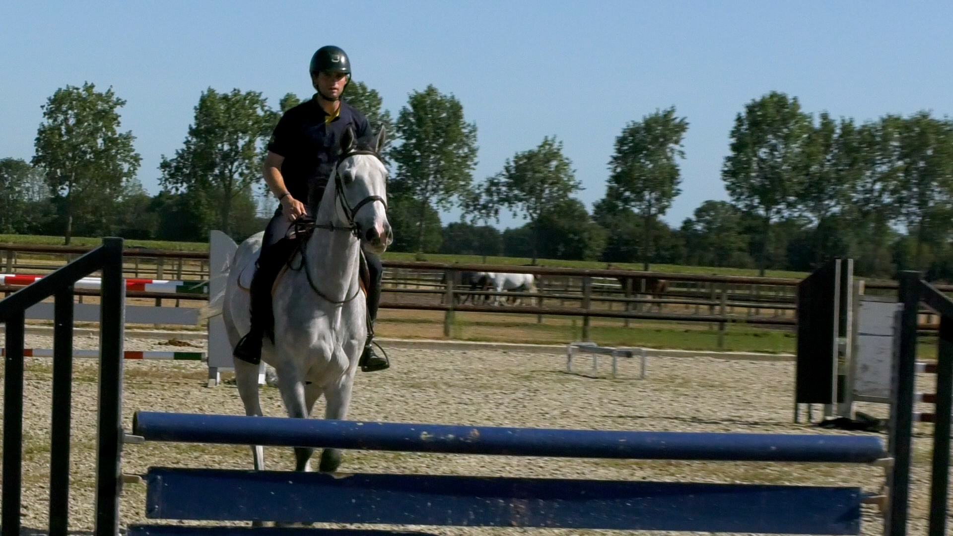 Bas Moerings aan het trainen.