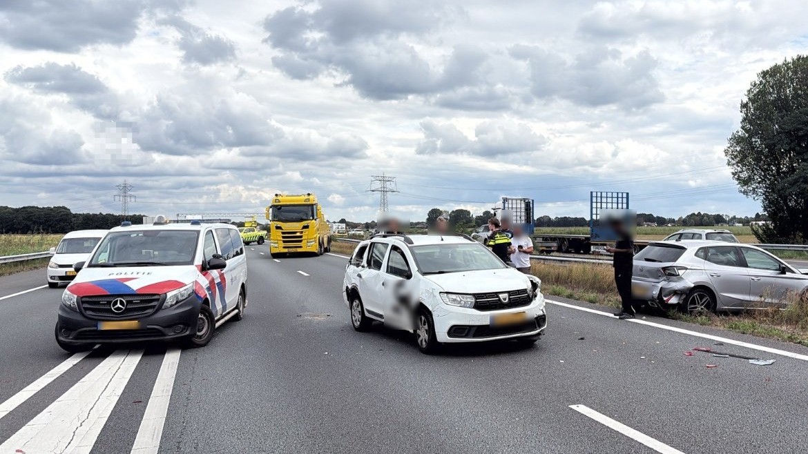 Auto’s gebotst op de A58 bij Wouwse Plantage