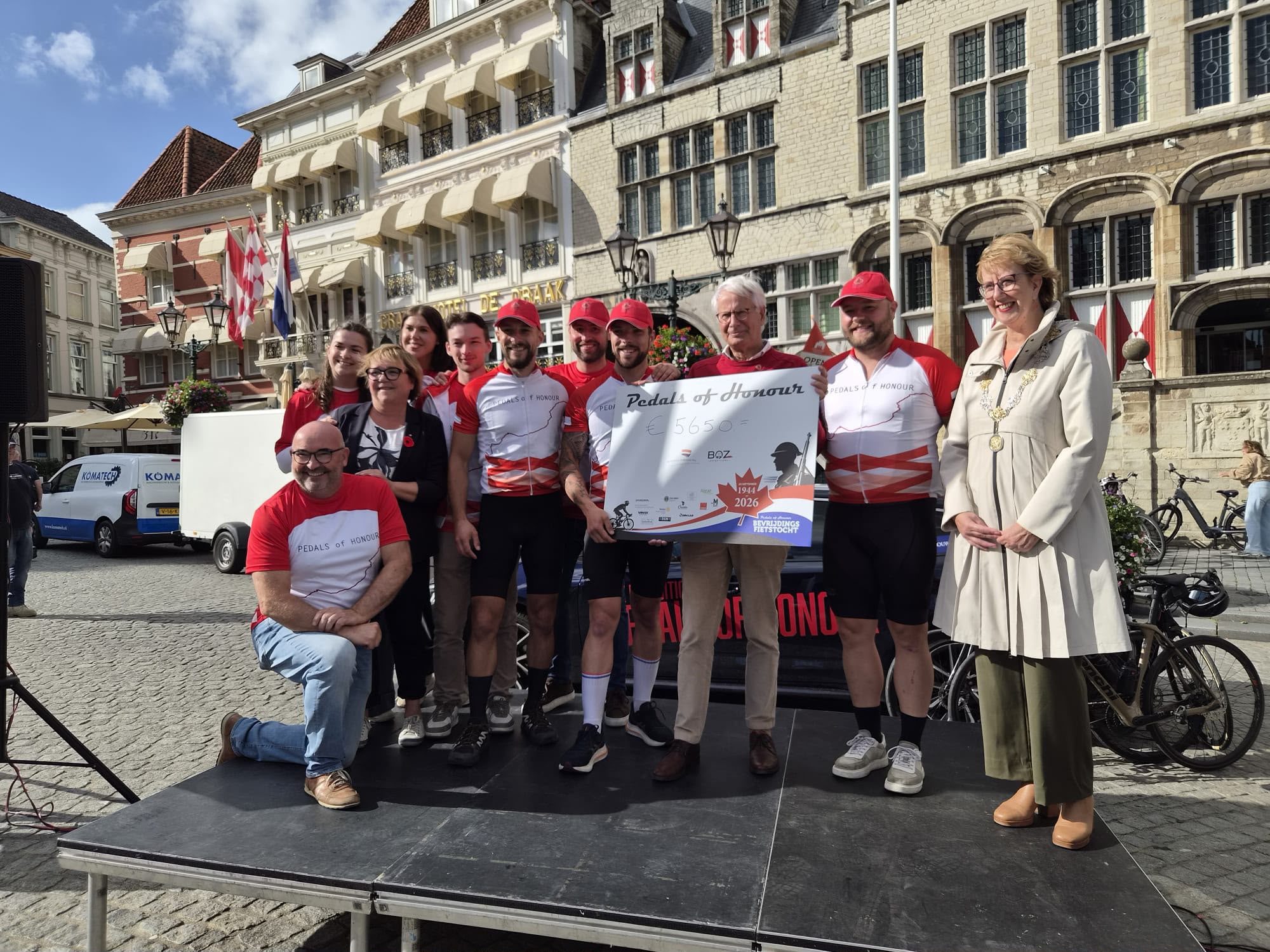 Voldaan gevoel na fietstocht Pedals of Honour voor Canadese soldaten: 'Ronduit indrukwekkend'