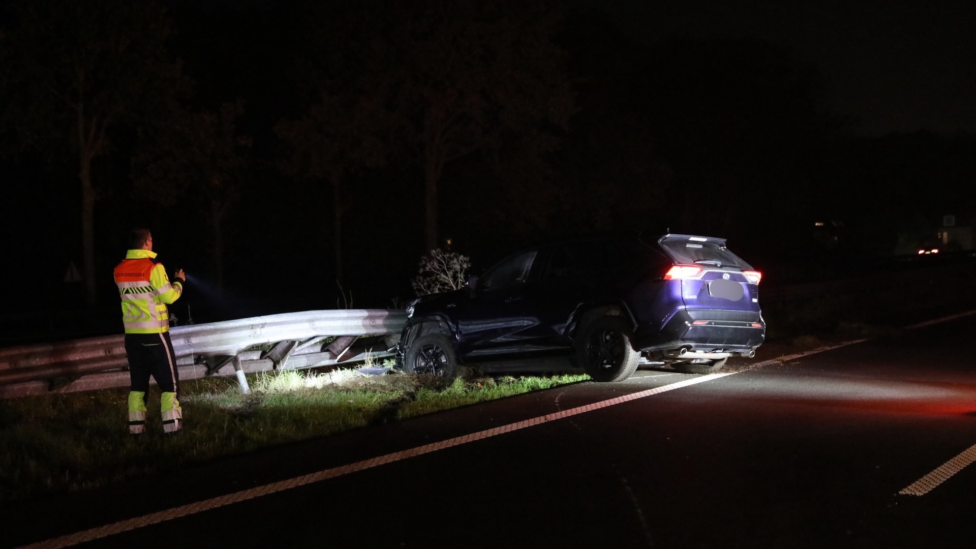 A58 bij Rucphen tijdelijk afgesloten na eenzijdig ongeval