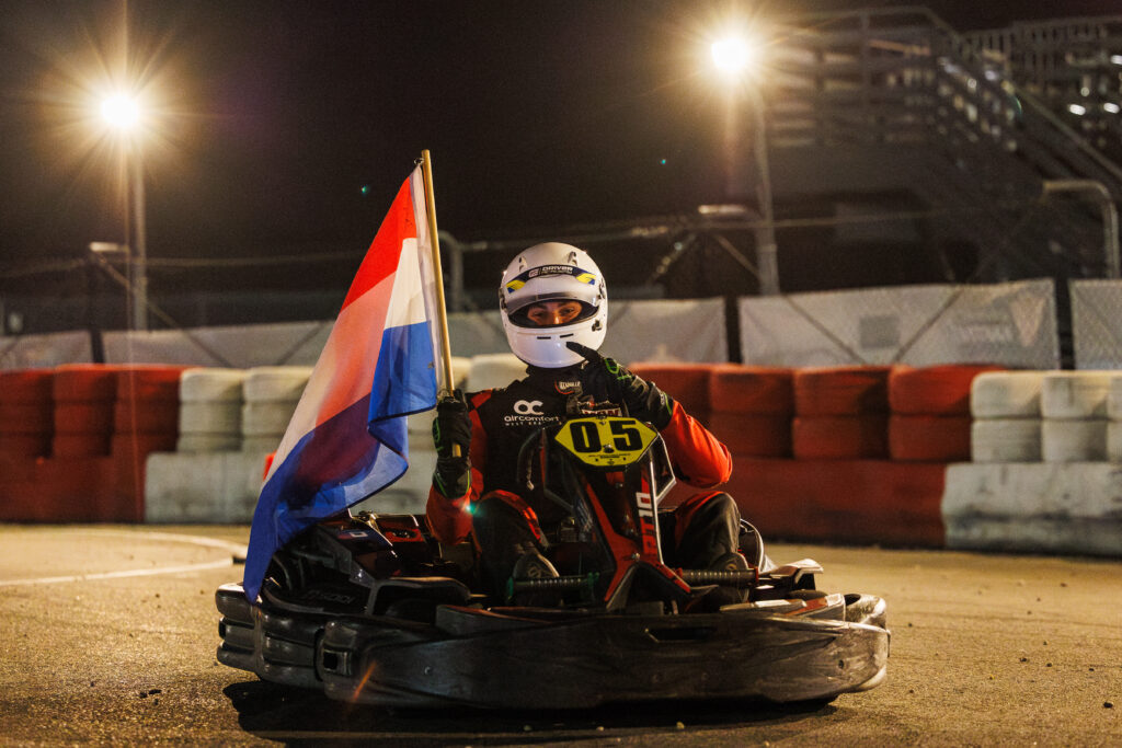 Junior wereldkampioen huurkarten Joeri Potters (17) schittert van Nederland tot Denemarken